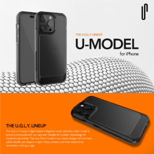 Ugly Rubber UMODEL dėklas Apple iPhone 15 Plus 6,7" skaidrus - Image 4