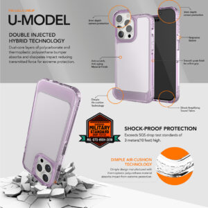 Ugly Rubber UMODEL dėklas Apple iPhone 15 Plus 6,7" skaidrus - Image 5