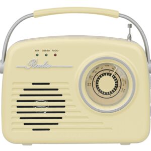Setty „Bluetooth“ garsiakalbis su radiju Retro P350 smėlio spalvos