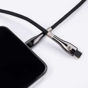 Forever Sleek laidas USB-C - USB-C 1,0 m 60W juodas - Image 6