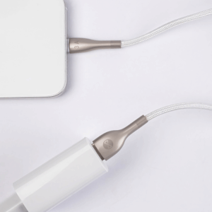 Forever Sleek laidas USB - USB-C 1,0 m 3A baltas - Image 7