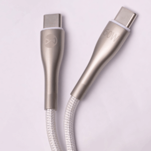 Forever Sleek laidas USB-C - USB-C 1,0 m 60W baltas - Image 8