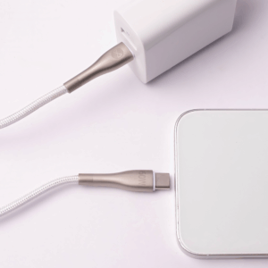 Forever Sleek laidas USB-C - USB-C 1,0 m 60W baltas - Image 7