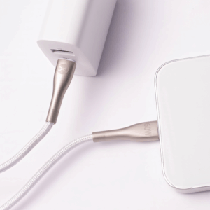 Forever Sleek laidas USB-C - USB-C 1,0 m 60W baltas - Image 6