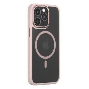Comma case Joy Elegant Mag, skirtas Apple iPhone 15 Plus, rožinis