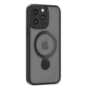 Comma dėklas Joy Shark Mag, skirtas Apple iPhone 15 Plus, juodas