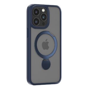 Comma dėklas Joy Shark Mag, skirtas Apple iPhone 15 Plus, mėlynas