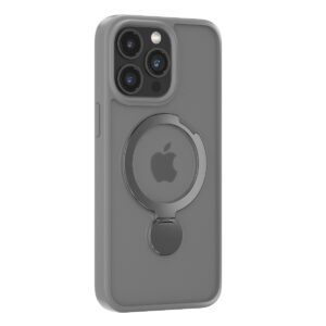 Comma case Joy Shark Mag, skirtas Apple iPhone 15 Plus, pilkas