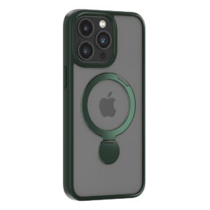 Comma dėklas Joy Shark Mag, skirtas Apple iPhone 15 Plus, tamsiai žalias
