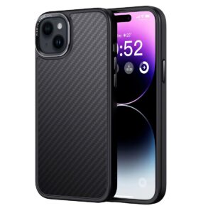Comma dėklas Kevlar Mag, skirtas Apple iPhone 15 Plus, juodas