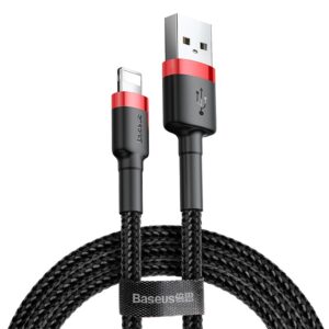 Baseus laidas Cafule USB - Lightning 3,0m 2A raudonas-juodas