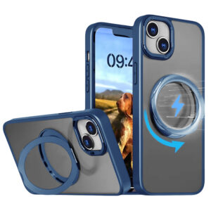 „Mag Ring“ besisukantis dėklas, skirtas „Apple iPhone 14 Pro“ 6,1" tamsiai mėlynas - Image 2