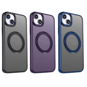 „Mag Ring“ besisukantis dėklas, skirtas „Apple iPhone 12 / 12 Pro“ 6,1" violetinis - Image 3