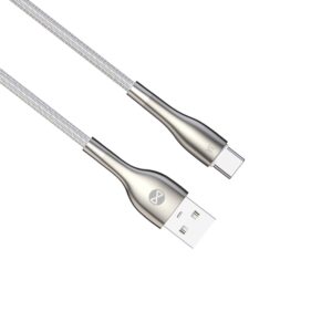 Forever Sleek laidas USB - USB-C 1,0 m 3A baltas - Image 5