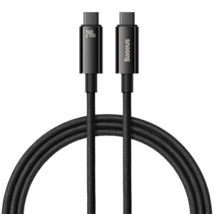 Baseus laidas Tungsten PD USB-C - USB-C 1,0m juodas 240W
