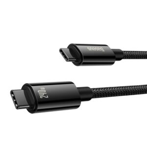 Baseus laidas Tungsten PD USB-C - USB-C 1,0m juodas 240W - Image 2