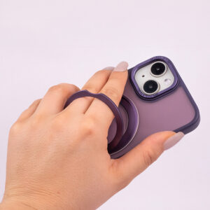 „Mag Ring“ besisukantis dėklas, skirtas „Apple iPhone 12 / 12 Pro“ 6,1" violetinis - Image 5