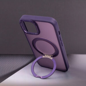„Mag Ring“ besisukantis dėklas, skirtas „Apple iPhone 12 / 12 Pro“ 6,1" violetinis - Image 4