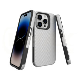 Vmax trikampio formos dėklas Samsung Galaxy A35 5G sidabrinis - Image 3