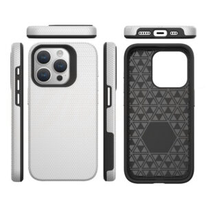 Vmax trikampio formos dėklas Samsung Galaxy A35 5G sidabrinis - Image 4