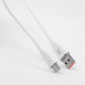 Forever USB - USB-C laidas 1,0 m 6A baltas - Image 3