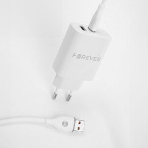 Forever USB - USB-C laidas 1,0 m 6A baltas - Image 6