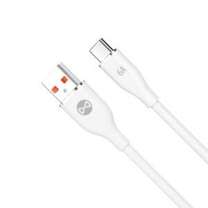 Forever USB - USB-C laidas 1,0 m 6A baltas - Image 2