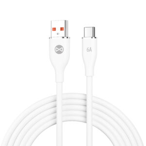 Forever USB - USB-C laidas 1,0 m 6A baltas