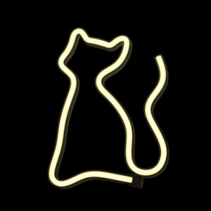 Neoninis LED šviestuvas CAT šiltai balta Bat + USB FLNE03 Forever Light - Image 3