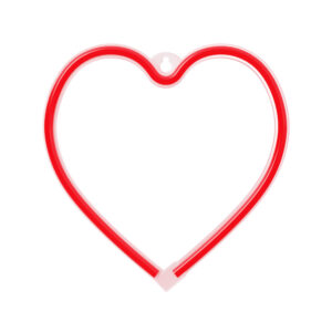 Neoninė LED šviesa HEART raudona šikšnosparnis + USB FLNE07 Forever Light