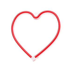 Neoninė LED šviesa HEART raudona šikšnosparnis + USB FLNE07 Forever Light - Image 2