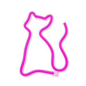 Neoninė LED lemputė CAT rožinė Bat + USB FLNE04 Forever Light - Image 2