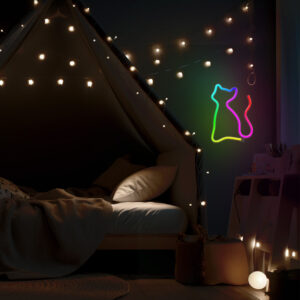 Neoninis LED RGB šviestuvas CAT FLRN03 + RC Forever Light - Image 9