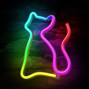 Neoninis LED RGB šviestuvas CAT FLRN03 + RC Forever Light - Image 4