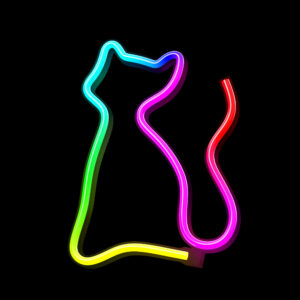 Neoninis LED RGB šviestuvas CAT FLRN03 + RC Forever Light - Image 3