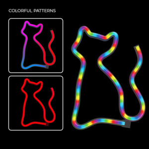 Neoninis LED RGB šviestuvas CAT FLRN03 + RC Forever Light - Image 6