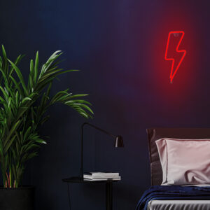 Neoninė LED lemputė BOLT raudonas žaibas + USB FLNE06 Forever Light - Image 7