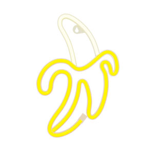 Neoninis LED šviestuvas BANANA baltas geltonas Bat + USB FLNE10 Forever Light