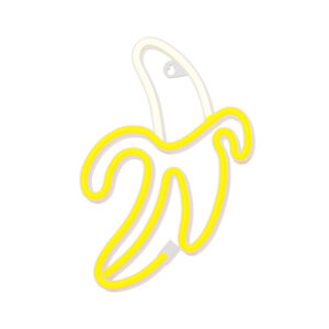 Neoninis LED šviestuvas BANANA baltas geltonas Bat + USB FLNE10 Forever Light - Image 2