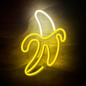 Neoninis LED šviestuvas BANANA baltas geltonas Bat + USB FLNE10 Forever Light - Image 4