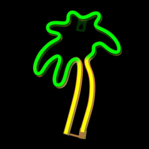 Neoninis LED šviestuvas PALM žalias oranžinis NNE04 Neolia - Image 2