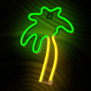 Neoninis LED šviestuvas PALM žalias oranžinis NNE04 Neolia - Image 3