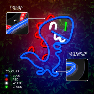 Neoninis PLEXI LED JURASSIC BABY DINO mėlynas FLNJ01 Forever Light - Image 5