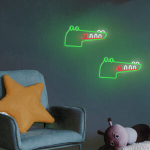 Neoninis PLEXI LED JURASSIC CROC žalias FLNJ03 Forever Light - Image 9