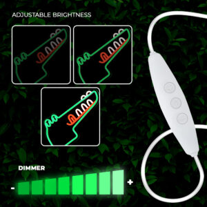 Neoninis PLEXI LED JURASSIC CROC žalias FLNJ03 Forever Light - Image 7