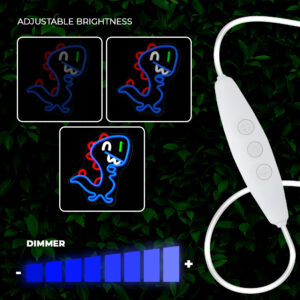 Neoninis PLEXI LED JURASSIC BABY DINO mėlynas FLNJ01 Forever Light - Image 7