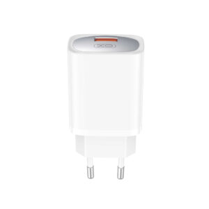 XO sieninis įkroviklis CE19 QC 18W 1x USB baltas + USB-C laidas - Image 2