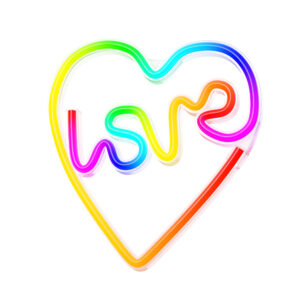 Neoninė LED RGB širdelės formos dekoracija LOVE IN HEART FLRN02 + RC Forever Light - Image 2