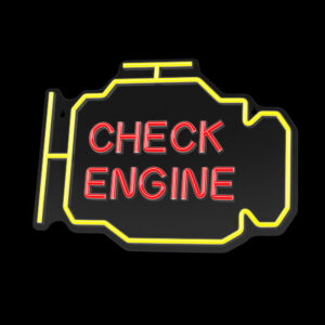 Neoninis PLEXI LED CHECK ENGINE geltonas raudonas NNE21 Neolia - Image 3
