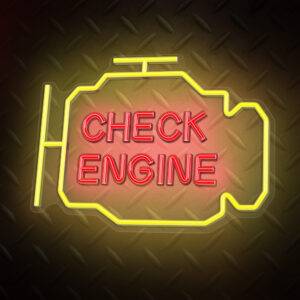 Neoninis PLEXI LED CHECK ENGINE geltonas raudonas NNE21 Neolia - Image 4